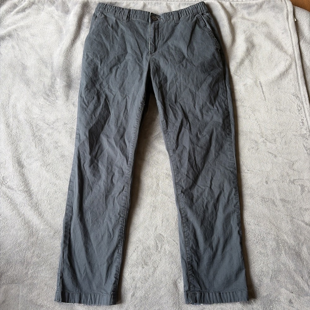 Chubbies‎ L Men Gray Drawstring Chino Pants Regular Fit Elastic Waist Casual